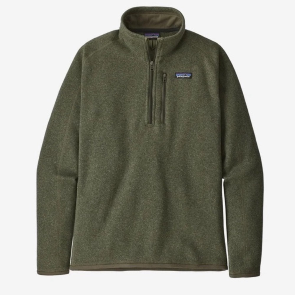 Patagonia Green Better Sweater 1/4 Quarter Zip Jacket Fleece